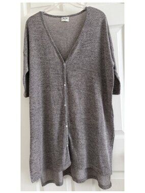 HIP Button Down Rayon Tunic, Women Size M